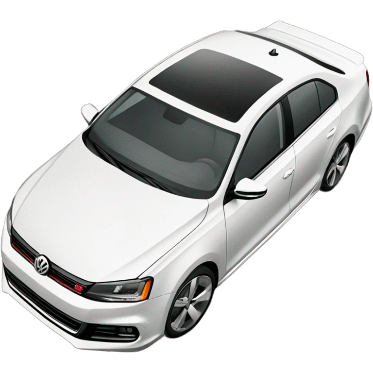 White Volkswagen Jetta gli 2013 emoji