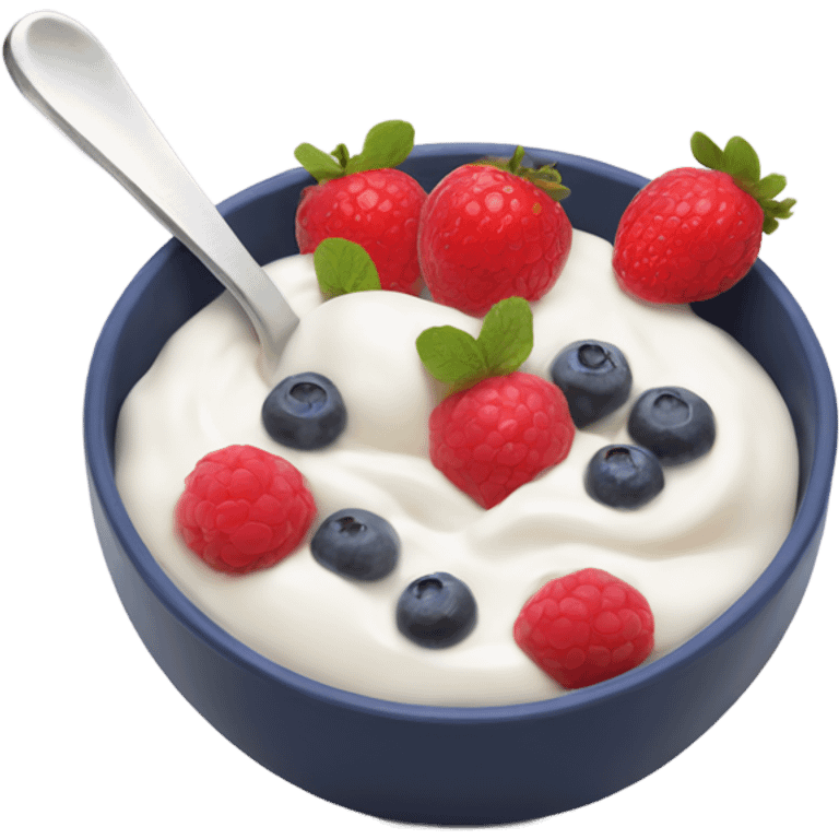 Yogurt bowl with fruit  emoji