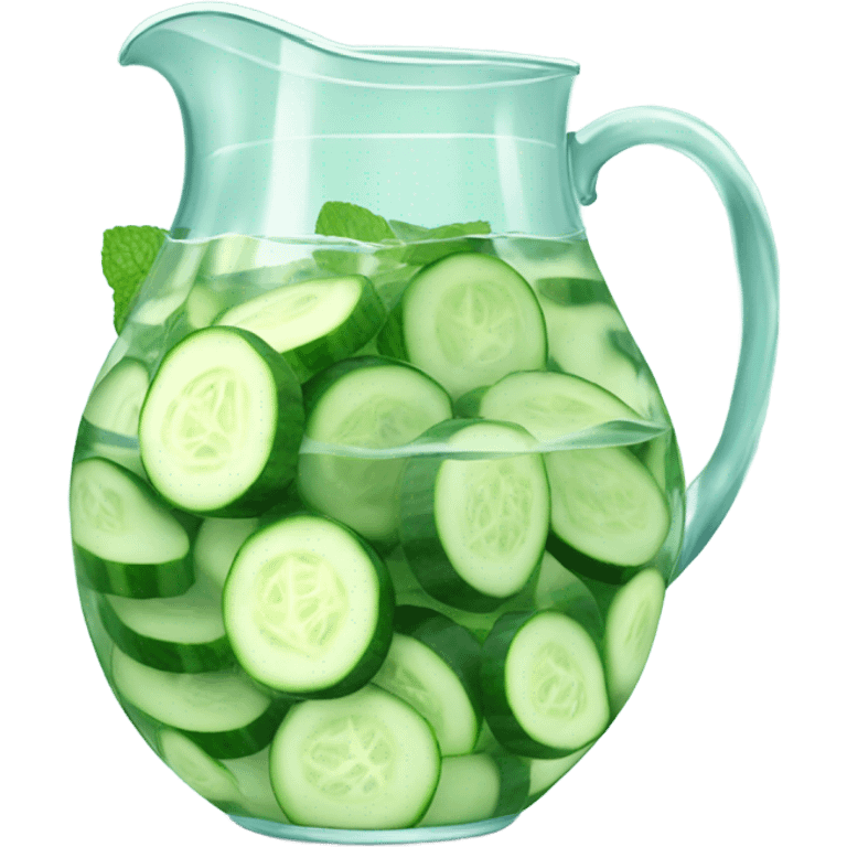 Cucumber detox water emoji