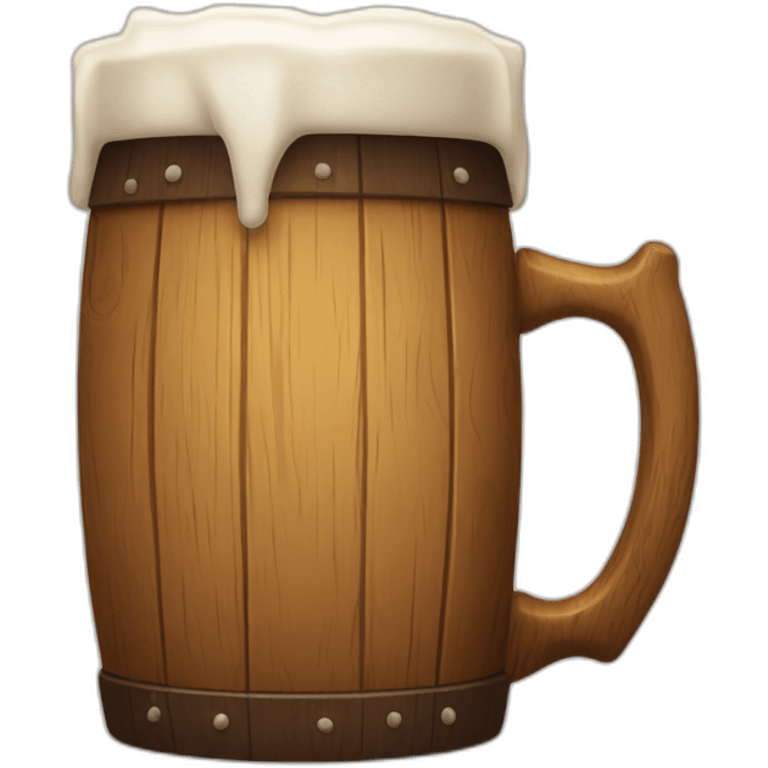 wooden beer mug emoji