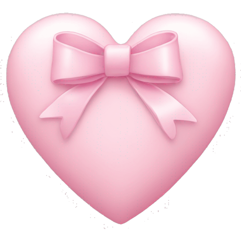 pastel pink heart with bow emoji