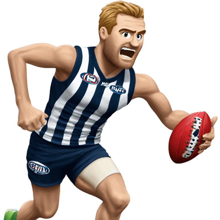 AFL footballer Geelong beating hawthorn emoji