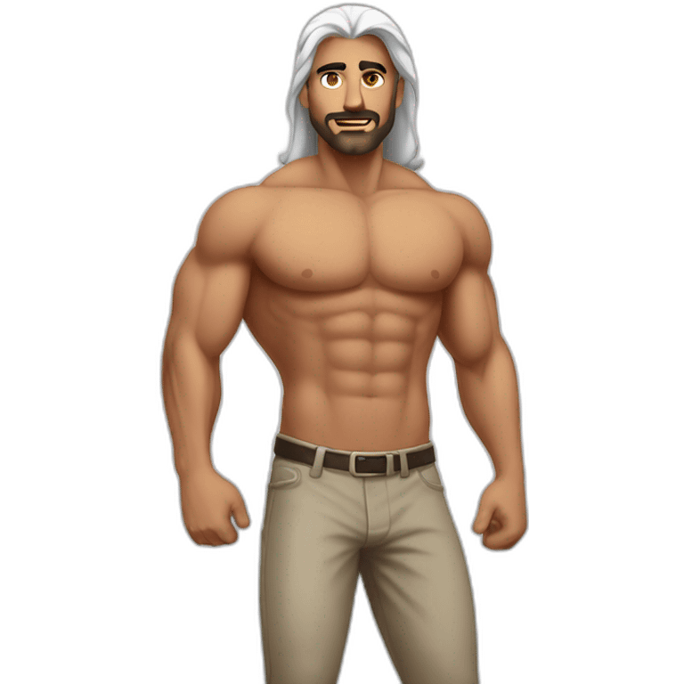 a muscular Arab man emoji