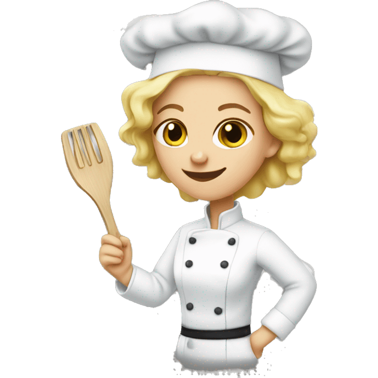 women chef white girl emoji