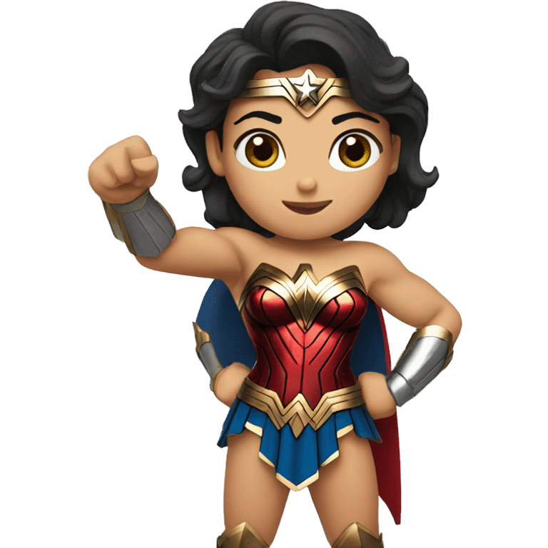 wonder woman raising thumb emoji