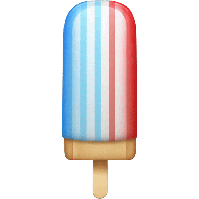 red white blue striped ice pop emoji