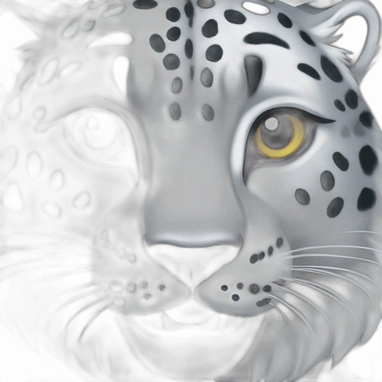 growling snow leopard emoji