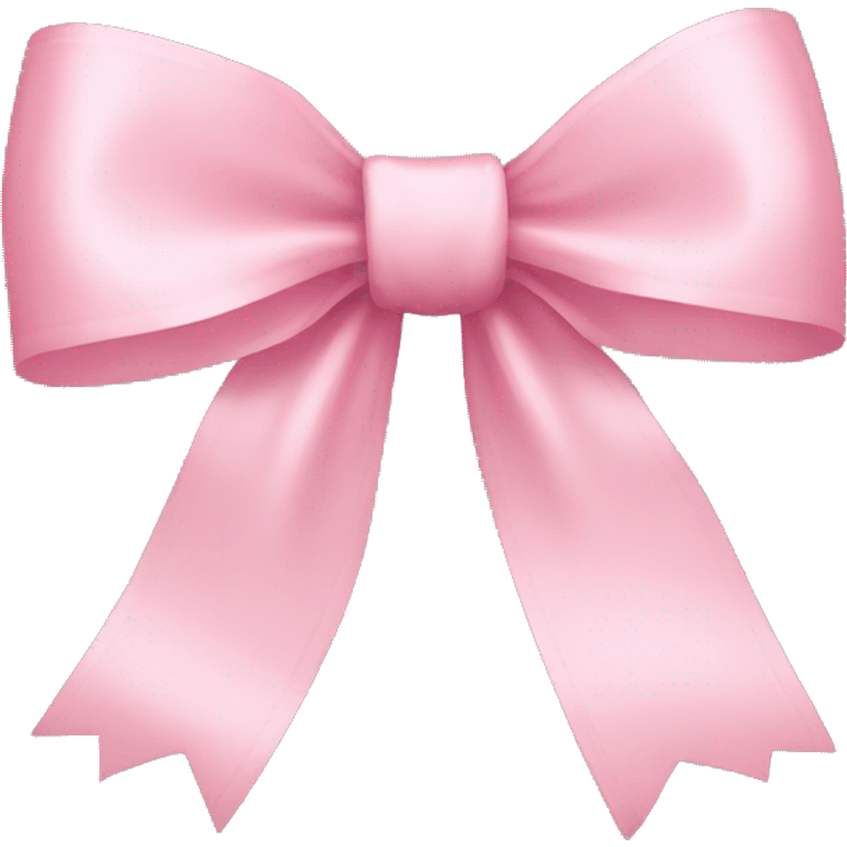 light pink ribbon bow emoji