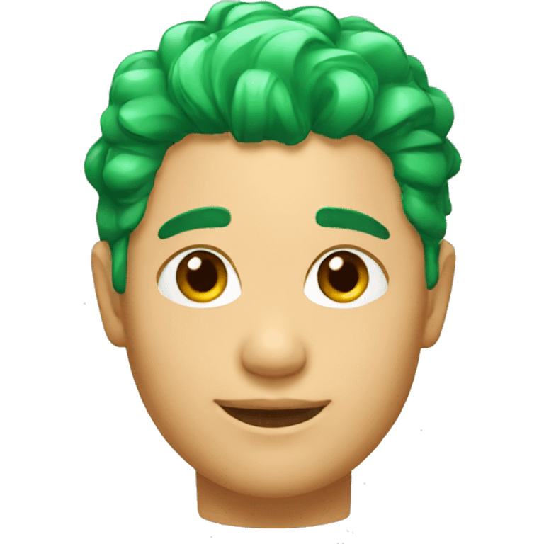 green hair gel emoji