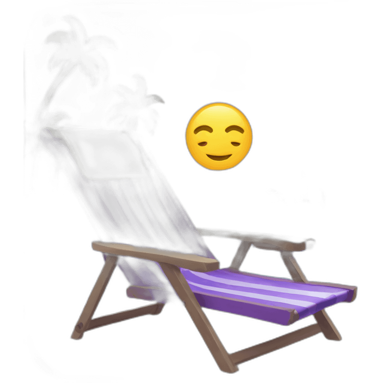 Sea vacation purple icon emoji