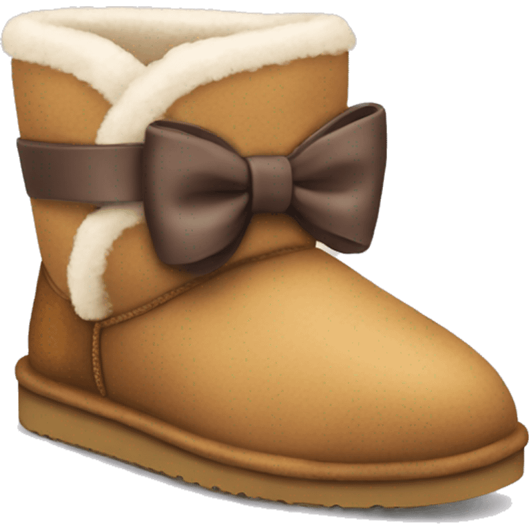 Uggs with coquette bow  emoji