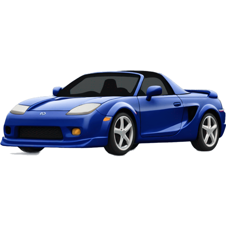 Toyota mr2 spyder in dark blue cool spoiler emoji