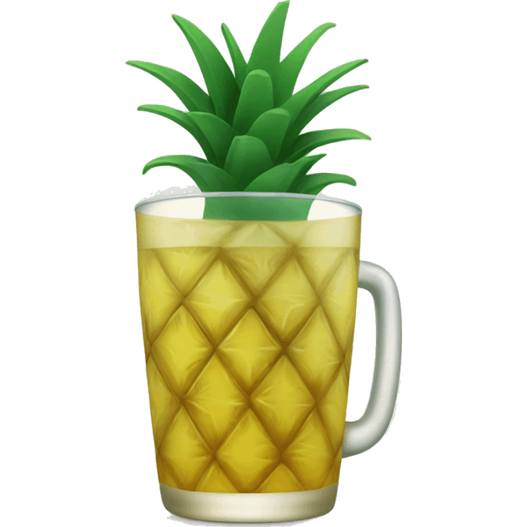 a glass of pineapple juice emoji