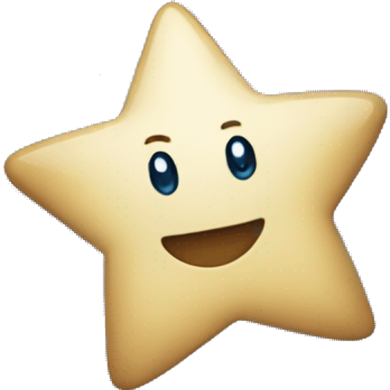 a blue shinning star emoji