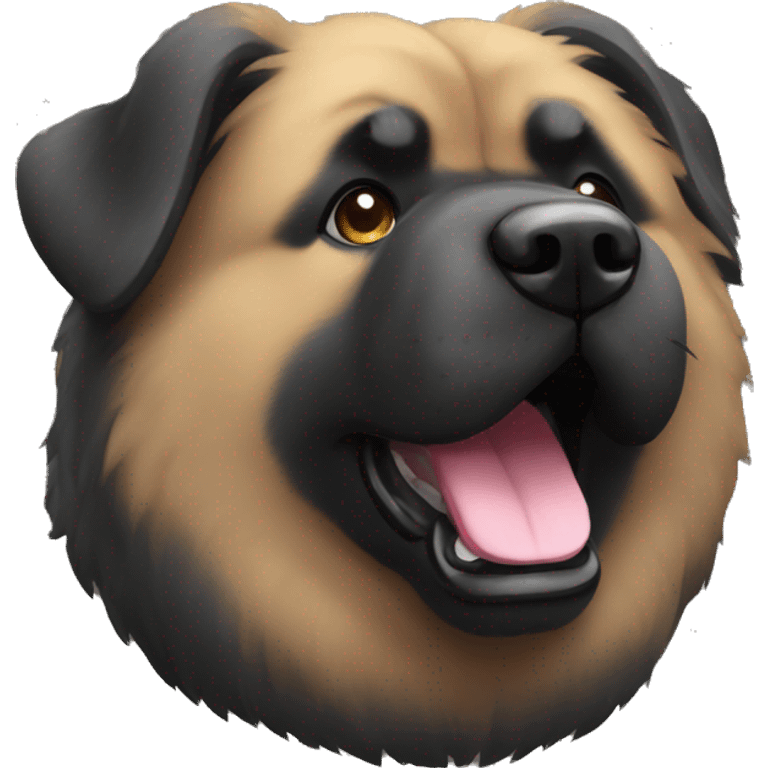 Black chow-chow black muzzle emoji