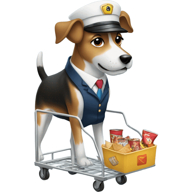 Dog flight attendant emoji