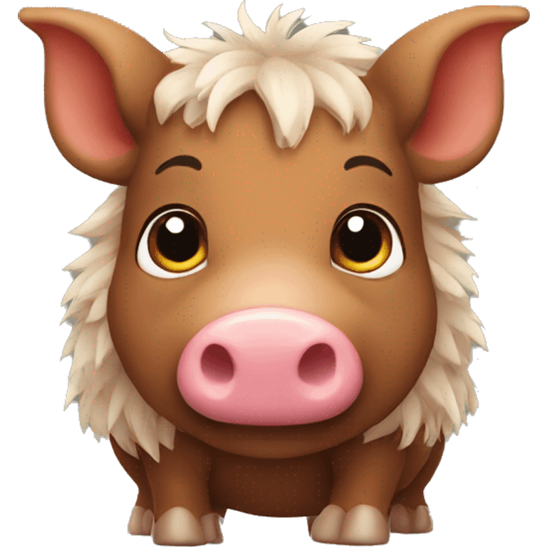 cute boar emoji