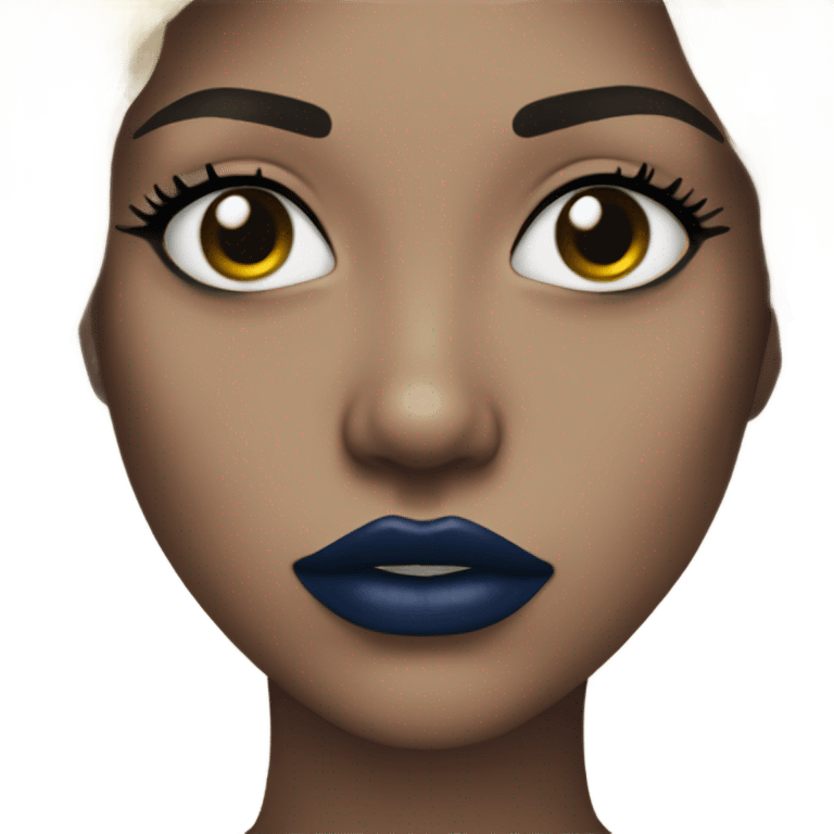 
dark blue lips emoji