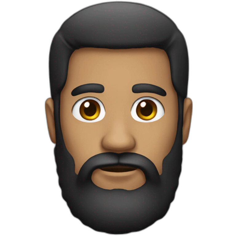 Man black beard emoji