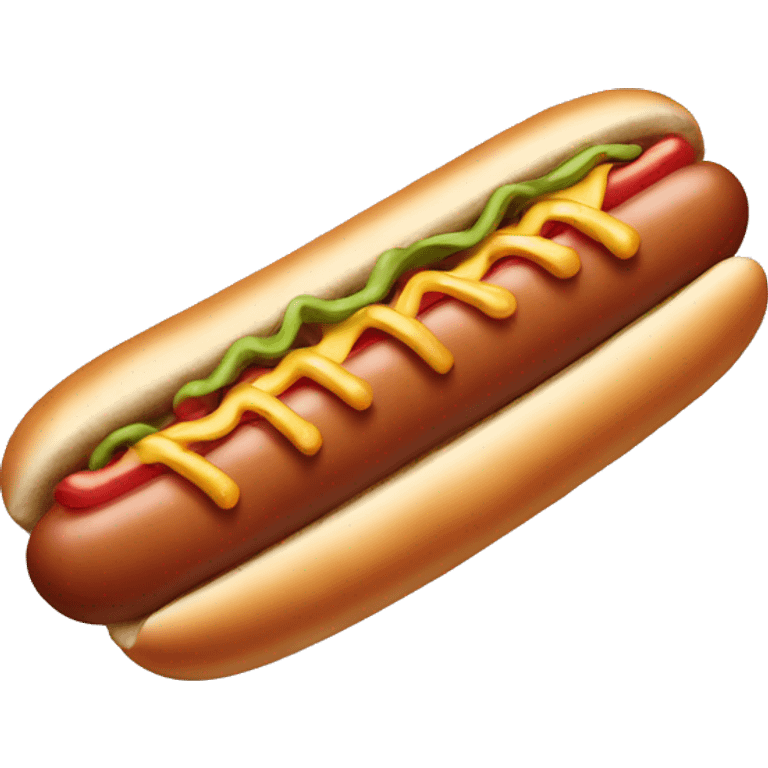 Hotdog like a dog emoji