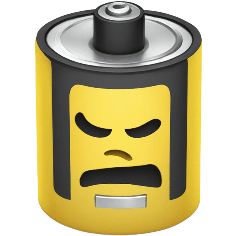 Yellow Sad battery  emoji