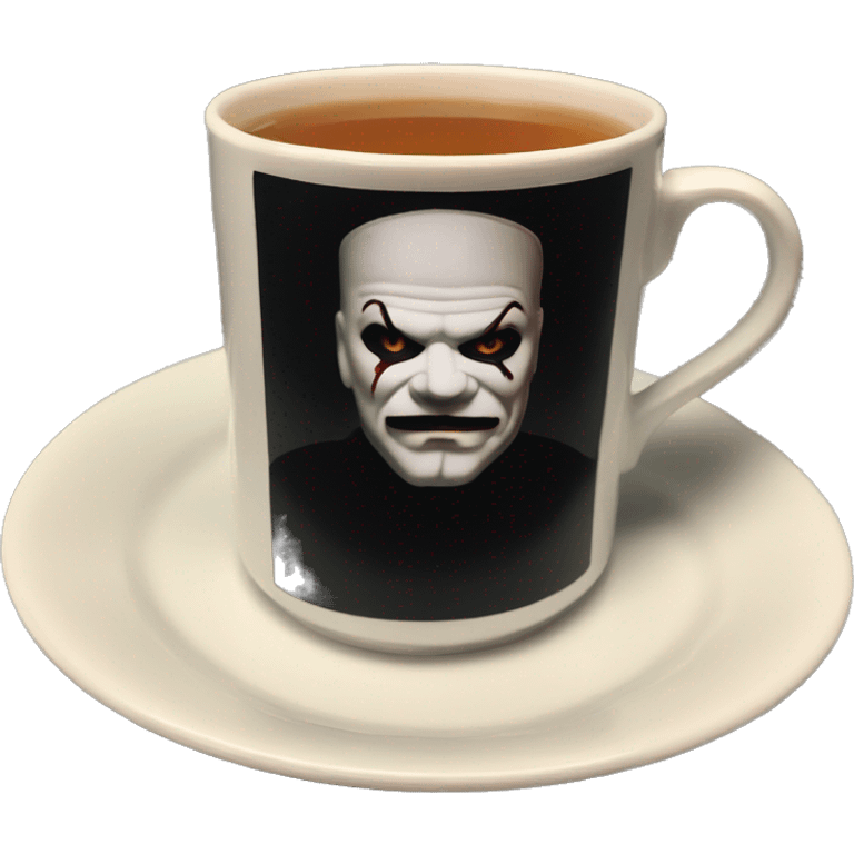 King diamond in a black tea cup emoji