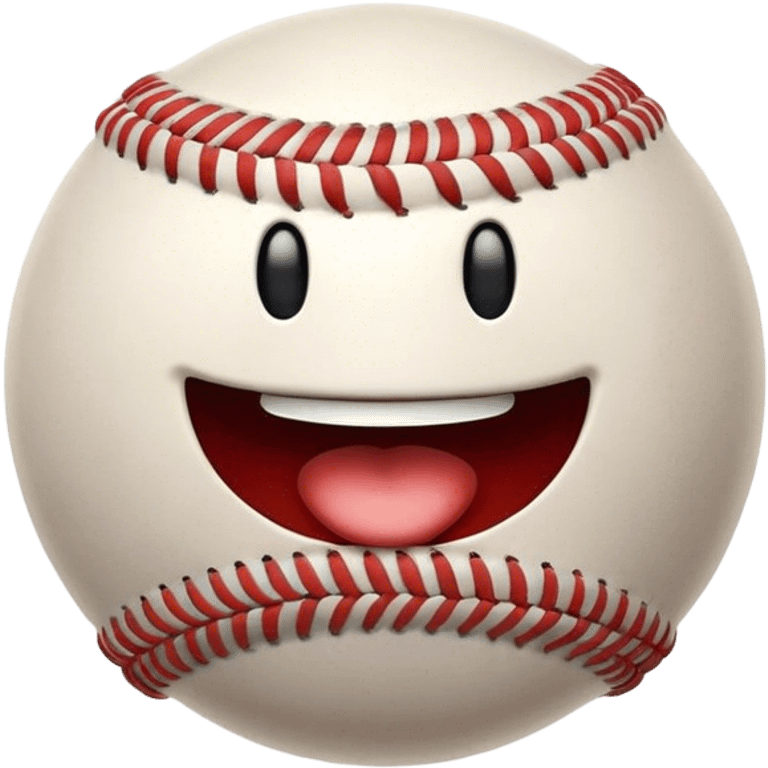 Cinematic Realistic Baseball Pop Culture Emoji, showcasing an action-packed scene of America's favorite pastime rendered with lifelike textures and energetic, nostalgic lighting. emoji