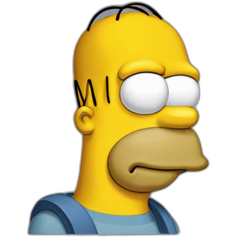 Homer Simpson Who develops on a PC emoji