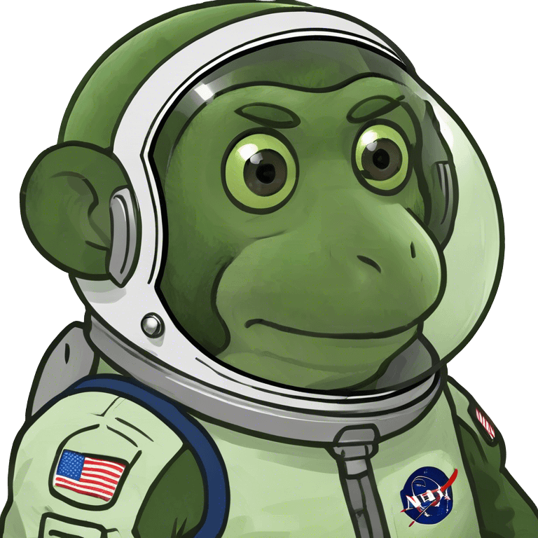 Astronaut monkey emoji