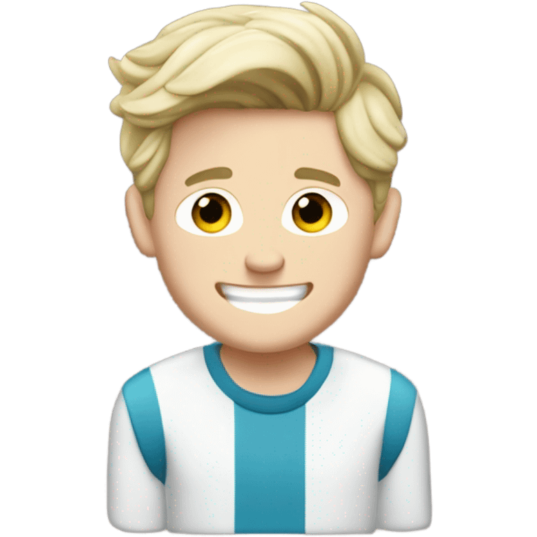 Niall horan with a speech bubble saying ‘DAYTONA BABY’ emoji