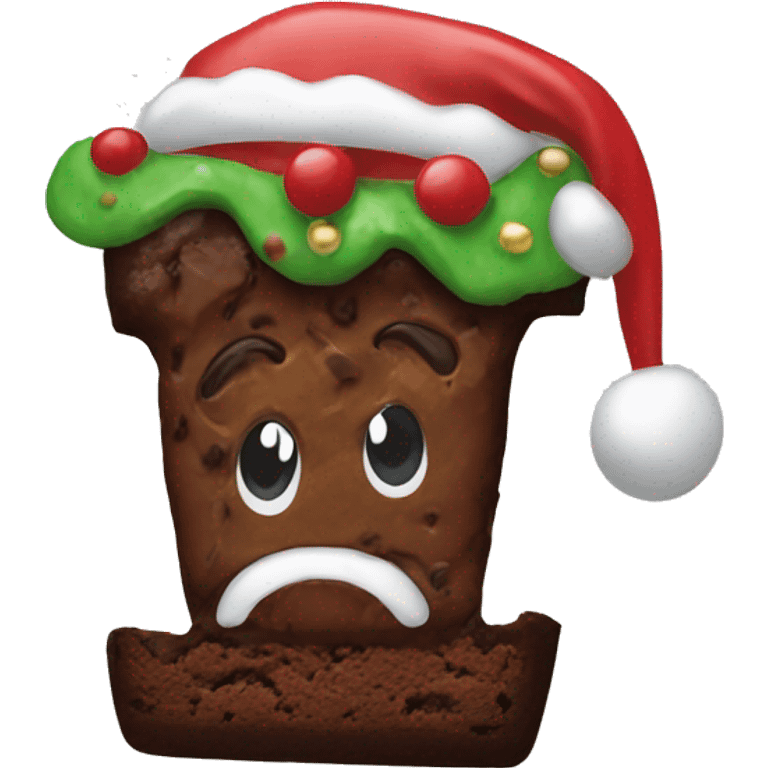 christmas brownie ugly emoji