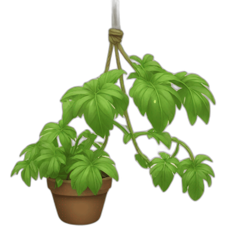 Hanging plant emoji