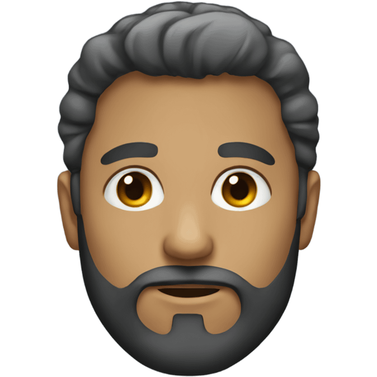 male portrait with beard emoji