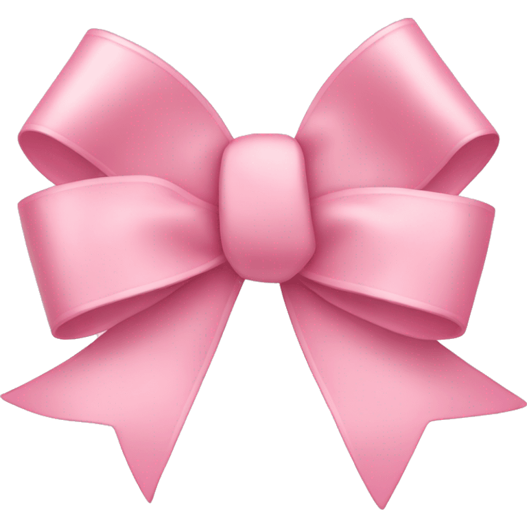 light pink ribbon bow emoji