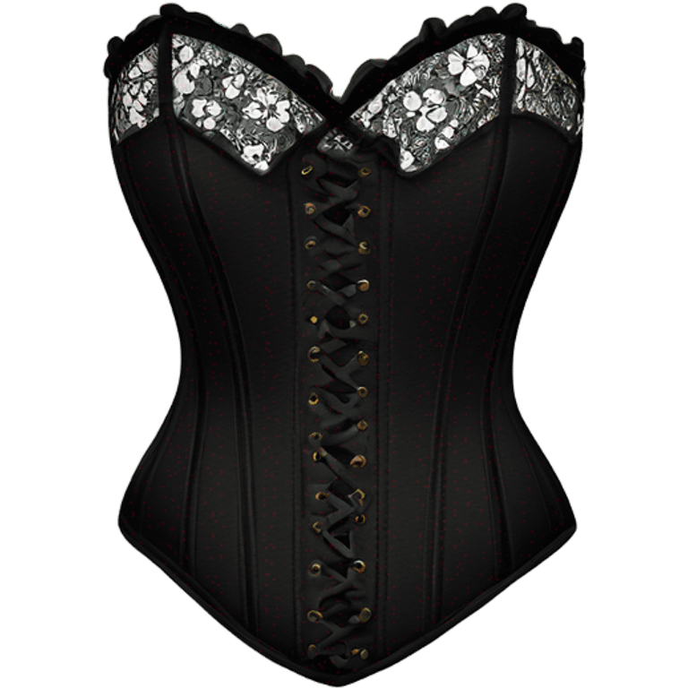 black lace corset emoji