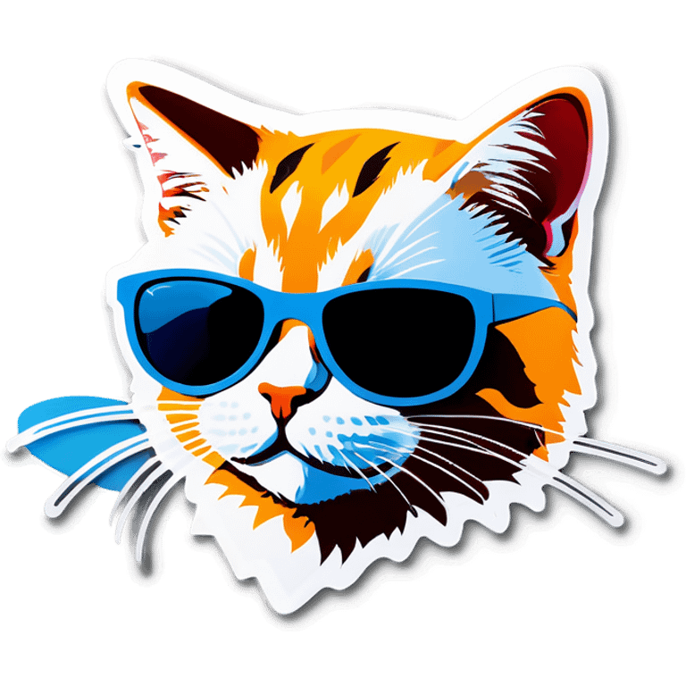 Cat with sunglasses emoji