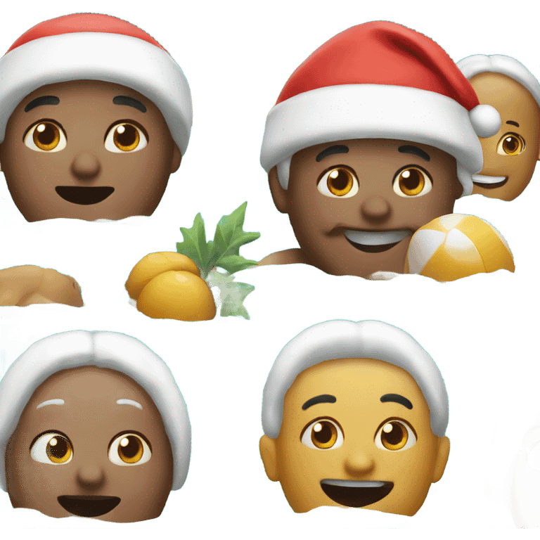 Santa with bathers emoji