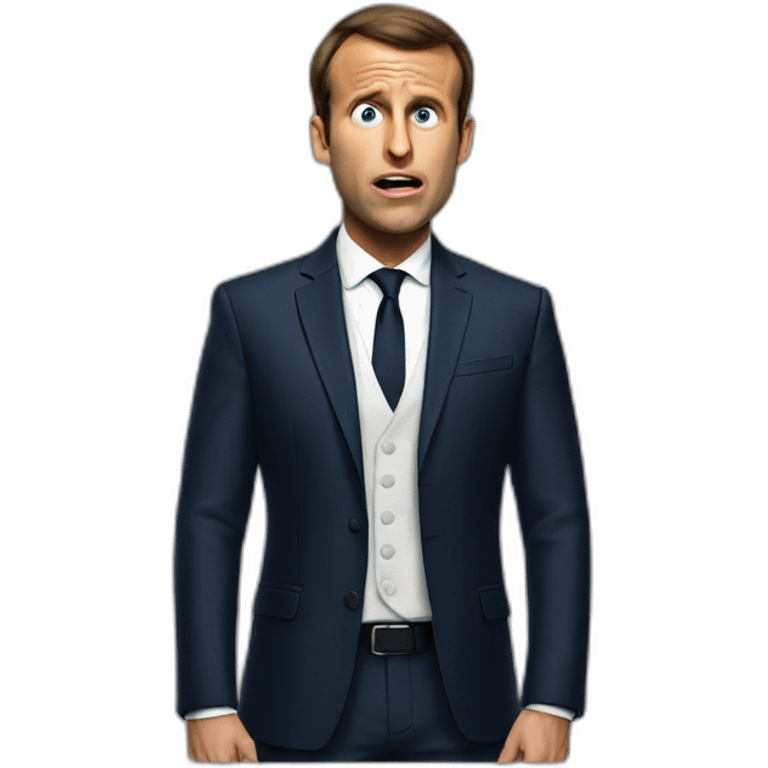 macron shocked emoji