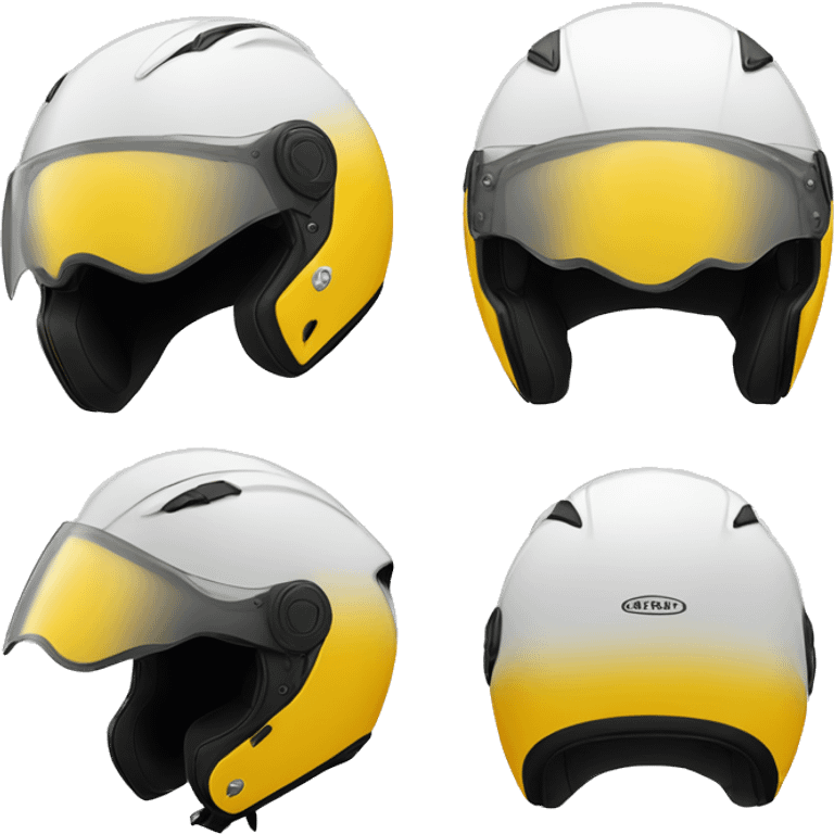 casque moto avec aille d'ange emoji