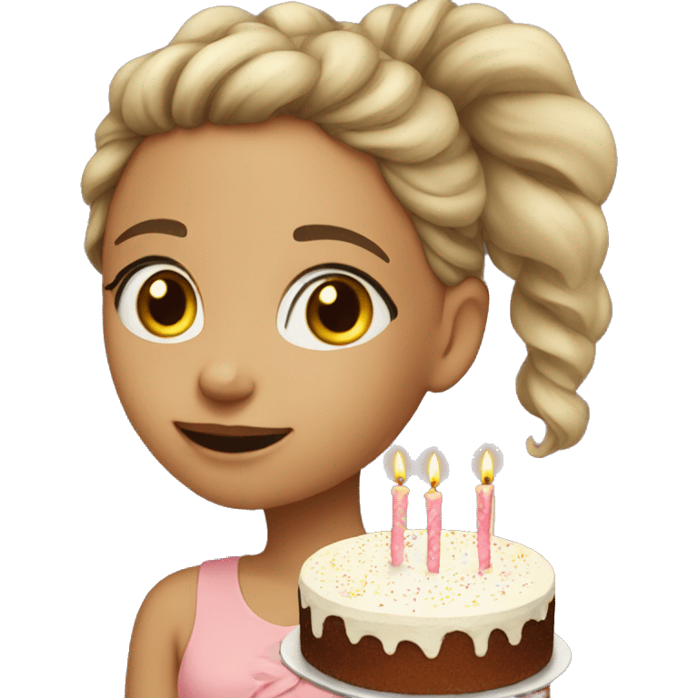 Cake new years girl emoji