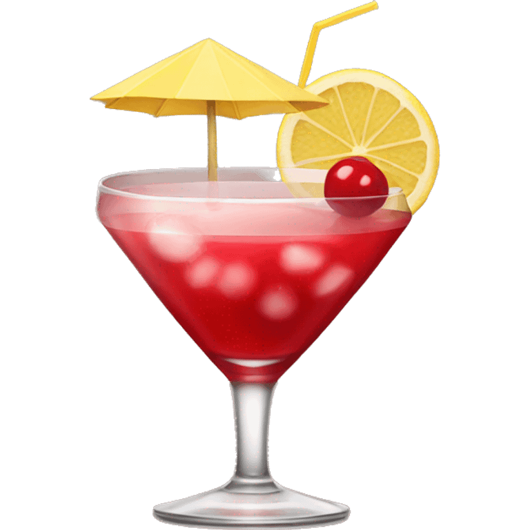 Red Cosmopolitan drink emoji