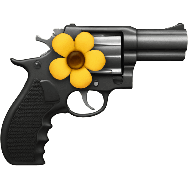 Gun with flower emoji