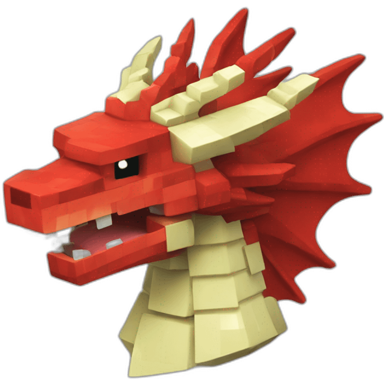 Pixelmon Minecraft Head Skin Red dragon emoji