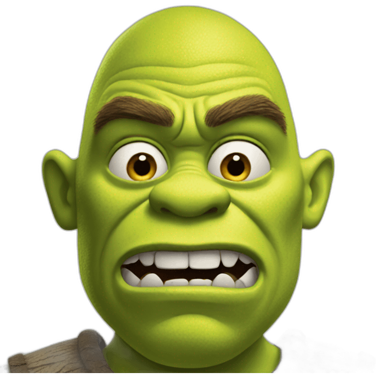 Shrek angry emoji