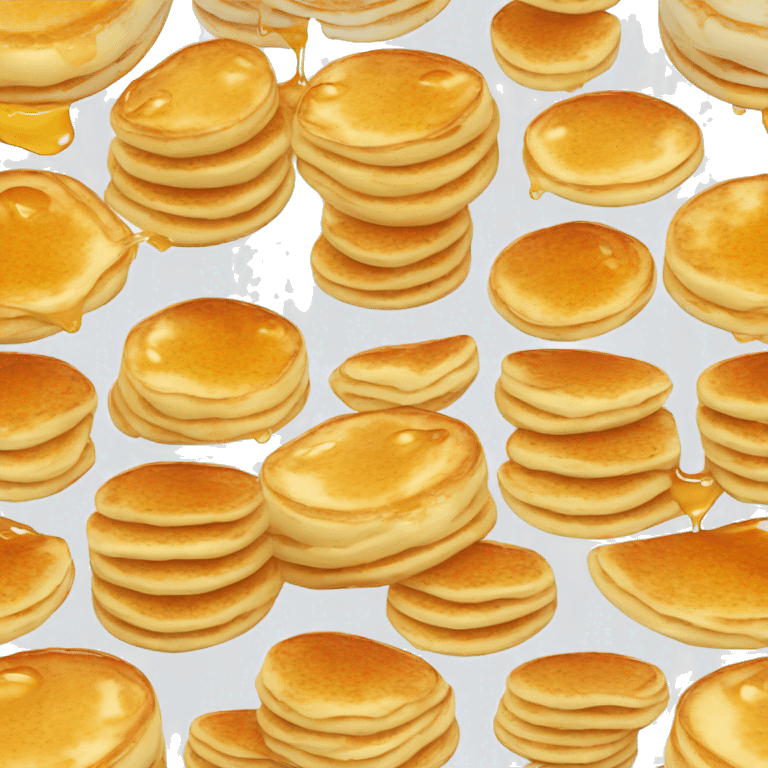 cottage cheese pancakes with honey  emoji