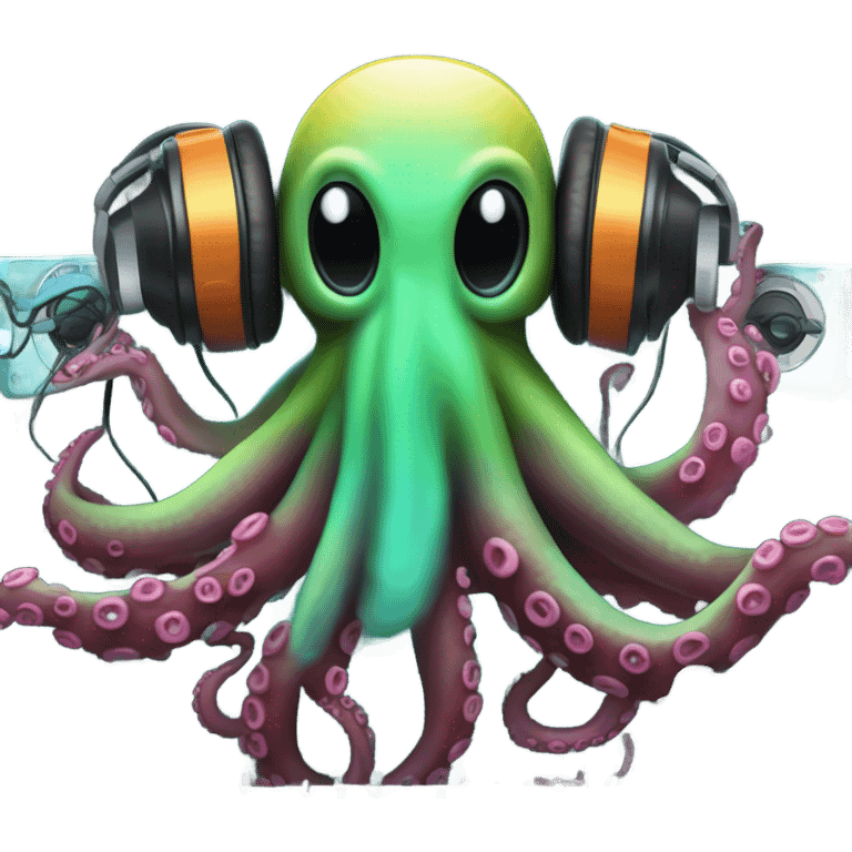 Octopus dj emoji