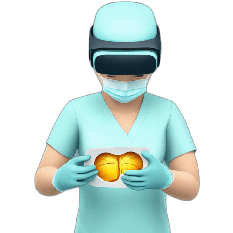 Surgeon-performing-Breast-surgery-with-virtual-reality-display emoji