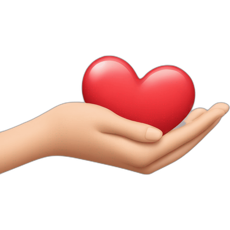 Coeur fait avec les mains emoji