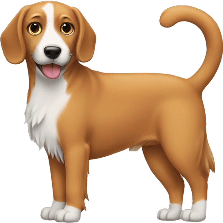 Dog with cat tail emoji