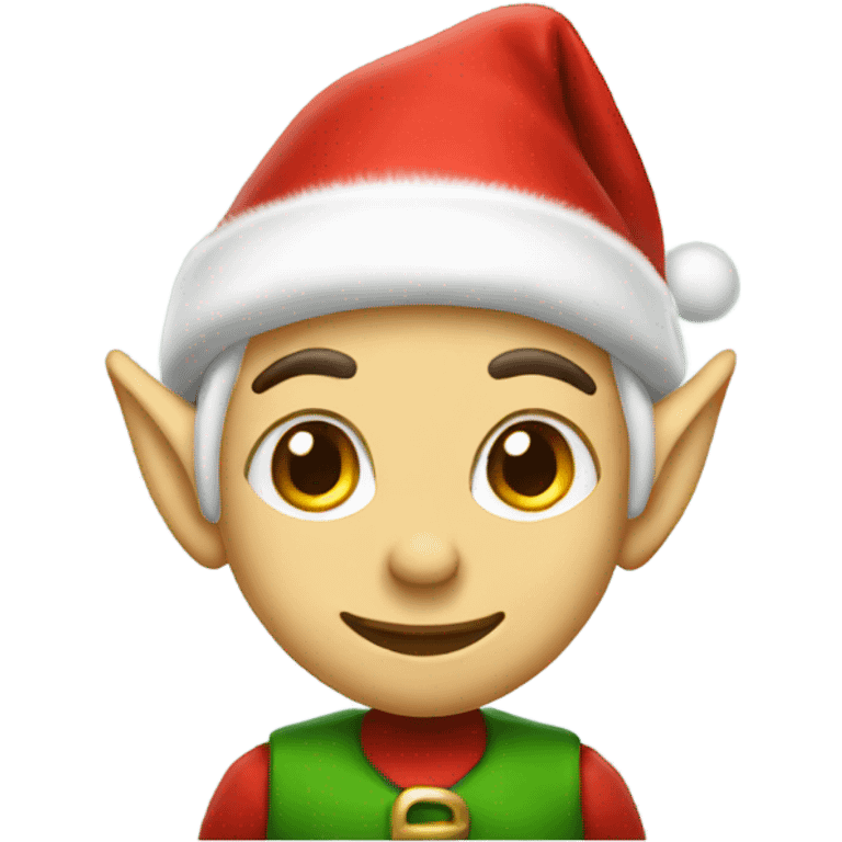 Elf with Santa hat emoji